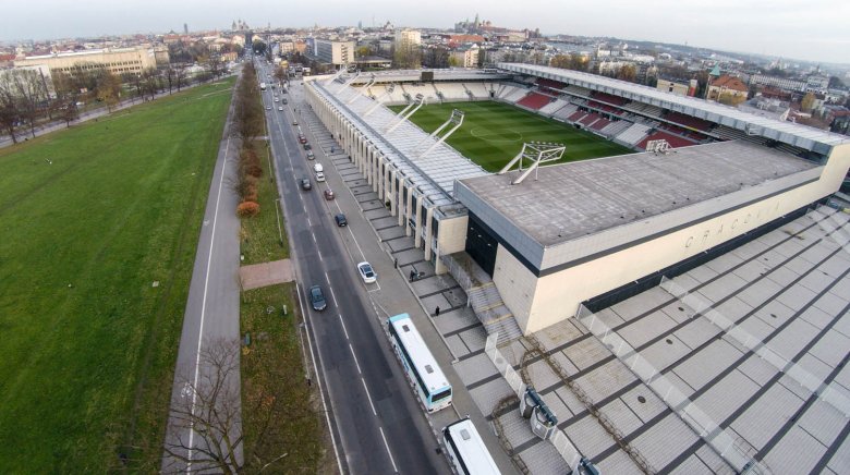 Stadion Cracovii z drona